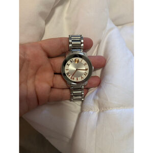 Movado Bold Watch Women’s Silver with Rose Gold